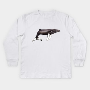 Humpback whale Kids Long Sleeve T-Shirt